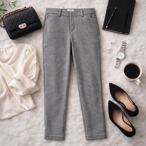 GAP Houndstooth Black and White Pants Signature Skinny size 6